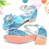 Tacones Altos para Niñas Frozen Sandalias de Niña Pequeña Aisha Verano 2022 Zapatos de Cristal para Niños Peep-toe Zapatos de Princesa