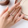 Anillo Ajustable de Plata de Ley 925 Negro Wukong para Mujer, Estilo Lujo Ligero de Gama Alta, Anillo Personalizado con el Hechizo Mágico, Joyería de Anillos de Pareja