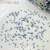 Pedras de strass para nail art em zircônia em formato de losango, populares online, super brilhantes, pedras de strass pequenas com base plana de floco de neve de Natal para unhas
