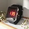 Stock Listo de Fábrica Nuevo Reloj Digital LED Cuadrado Electrochapado Reloj para Estudiantes Parejas Reloj para Niños Reloj