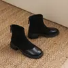 Botas Martin Peludas para Mujer 2026 Botas Elásticas Elegantes Populares de Este Año Venta Caliente Botas Cortas de Otoño/Invierno Botas Adelgazantes para Mujer