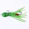 Anzol de Polvo com Chumbo Enrolado Lula Isca Macia Placa de Ferro Gancho Duplo 21G/11Cm Pesca em Barco Pesca Marítima Isca Artificial Isca Macia de Água Profunda