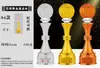 Troféu de Cristal Personalizado de Basquete para Jogos Esportivos de Alunos Escolares, Medalhas de Campeão e Vice-Campeão de Streetball FMVP