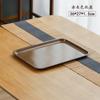 Plato para Escupir Huesos con Veta de Madera Hogareño Mesa de Comedor Pequeño Cuadrado Plato para Escupir Plato de Basura Mesa de Centro de Sala de Estar Semillas de Melón para Snacks Plato de Plástico