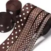 Fita Colorida com Bolinhas Rosqueada DIY Acessórios de Cabelo Material para Laços Embalagem de Presente Decoração de Bolo Festiva Fita