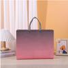 Nuevo en stock bolsa no tejida recubierta bolsa de compras portátil para ropa bolsa para llevar bolsa de estudio bolsa imprimible con logo