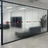 Adesivo de Logotipo Gradiente Fosco para Vidro de Escritório da Empresa Película de Privacidade para Vidro Personalizada Translúcida mas Não Transparente