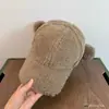 Gorra de Béisbol con Orejas de Oso de Peluche Dulces y Lindas, Gruesa y Caliente con Forro Polar, Protección para las Orejas, Gorra con Visera para Hombres y Mujeres
