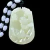 Colgante Zodíaco de Jade Afgano Collar de Jade para Hombre y Mujer Colgante de Jade para Pareja Colgante Zodíaco de Este Año