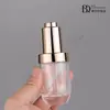 Material de embalagem 30ml frasco com líquido de essência adequado para Lin Qingxuan frasco com tampa de ombro igual frasco conta-gotas com pump frasco de líquido original frasco secundário