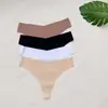 Europa y Estados Unidos talla grande transfronteriza tanga de seda de hielo en forma de V fuelle de algodón mujer body tanga sexy t-back pantalones mujer