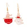 Brincos de Halloween Transfronteiriços Fantasma Caveira Joias Personalizadas Liga Abóbora Brincos de Desenho Animado Europeus e Americanos Conjunto Amazon