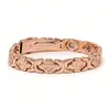 Artículo de Moda de Venta Caliente Transfronteriza: Pulsera Magnética Desmontable de una Sola Fila con Flor de Rosa Incrustada de Diamantes de Lujo para Parejas