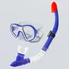 Gafas de Buceo para Adultos Lente de Cristal Templado Gafas de Natación Máscara Impermeable para Snorkel Equipo de Set de Snorkel Semi-Seco