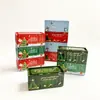 Nueva caja de hojalata navideña transfronteriza contenedor de regalo navideño papel de seda almacenamiento de artículos de primera necesidad mini regalo creativo para niños