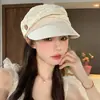 Sombrero de Equitación Fino Plegado Estilo Japonés para Mujer 2026 Nuevo Estilo Artístico Delgazante para la Cara Gorra de Boina Sombrilla de Primavera y Verano Gorra de Béisbol