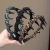 Diadema dentada para mujer, diadema de corona alta, no presiona las raíces del cabello, añade volumen, hace que la cara parezca más pequeña, pinza para el pelo antideslizante, salvación para cabezas planas