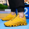 Zapatos de Hombre Blade Transpirables Tejido Volador Zapatos Casuales para Correr Zapatilla Transfronteriza Combinación Total Talla Grande Zapatos de Moda Zapatos de Malla para Hombre