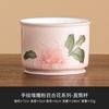 Taza Recta de Lirio de Polvo Tallado del Fabricante Taza de Té Taza Maestra Taza de Té Personal Juego de Té Kung Fu de Cerámica China