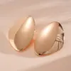 Pendientes Europeos y Americanos Transfronterizos de Forma Diamante Lisa, Exagerados y de Alta Gama, Estilo Nicho, Inspirados en Metal, Elegantes y de Moda, Accesorios para Orejas