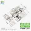 Cerradura Cuadrada Pequeña Antirrobo Engrosada de Acero Inoxidable Cerradura de Puerta Cuadrada para el Hogar Cerradura de Pestillo Antirrobo para Puertas y Ventanas de Madera de Baño
