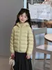 Nueva Norma Nacional 90% Plumón de Pato Blanco Chaqueta Ligera de Plumón para Niños Abrigo de Invierno para Bebé Chaqueta de Plumón para Niños y Niñas