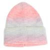 Chapéu de Tricô Tie-Dye Gradiente Novo para Outono e Inverno para Mulheres, Chapéu de Tricô Pontudo Quente Espessado de Lã Colorido Arco-Íris Europeu e Americano