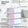 Toallas Faciales Desechables, Hechas a Medida, 100% Algodón, 100% Fibra Vegetal, Totalmente Etiquetadas en Inglés, para Uso Transfronterizo, Pedido Mínimo de 100 Paquetes