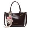 Bolso de Mano Vintage Bolso de Hombro Cruzado para Mujer Nuevo Simple Moda Color Sólido Viajero Cubo Texturizado Vintage
