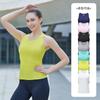 Chaleco deportivo de verano para mujer, ropa exterior, ajustado, de secado rápido, con forma de I, para yoga, sin mangas, para bádminton, con gel de presión, para fitness