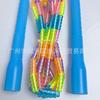 Corda de pular especial para exame de admissão ao ensino médio esportivo, contas macias, padrão colorido transparente, junção de bambu, cem nós, sem nós, fabricante de corda de pular para treinamento