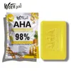 Bolsa de Jabón Transfronteriza Jabón en Bolsa Cúrcuma Jabón de Frutas Aha Arbutina Aclarador Hidratante Limpiador Exfoliante Purificante de Piel 80g