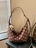 Bolsa casual de gran capacidad para mujer, nueva bolsa de hombro ligera para el verano 2026, bolso tipo cubo tote de lunares