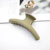 Pinza para el Cabello Esmaltada Café con Leche, Pinza para el Cabello de Alta Gama, Pinza para el Cabello de Tamaño Mediano, Accesorio para el Cabello en la Parte Posterior de la Cabeza, Pinza de Garra Lineal Tiburón al por Mayor