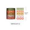 Serie Sol de Primavera Caja Floral Colorida Cinta Washi Material para Diario DIY Pegatinas de Borde para Collage