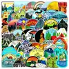 50/100 Peças de Adesivos de Grafite para Acampamento ao Ar Livre para Carros, Celulares, Skateboards, Garrafas de Água, Adesivos Decorativos à Prova d'Água Venda por Atacado