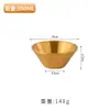 Tazón de Acero Inoxidable 304, Tazón Cónico de Doble Capa, Tazón para Arroz, Tazón Dorado para Ensalada, Tazón para Fideos, Moderno Tazón para Raspado de Hielo