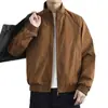 Cardigan Jacket Minimalista Versátil para Hombre Nuevo Estilo Primavera/Otoño Sensación de Alta Gama Color Sólido Uso Diario Manga Larga Cuello Alto