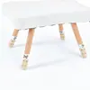 Funda para pata de mesa tejida funda protectora para manija de puerta dibujos animados doble capa resistente al desgaste antideslizante engrosada pata de silla pad protector de lana