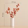 Shumen flor artificial calabaza fruto de espino flor falsa flor de seda ramo de flores secas sala de estar arreglo floral decoración adornos