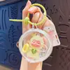 Llavero Colgante Creativo de Oveja con Corona de Dibujos Animados y Boca Fruncida Linda Decoración para Bolso Llavero de Coche Pequeño Regalo Venta al por Mayor