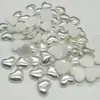 Pérola de Imitação ABS Meio Rosto Coração de Pêssego Patch de Coração Sapatilhas Brancas Miçangas em Formato de Coração DIY Patch de Beleza para Celular Miçangas Soltas de Diamante