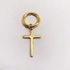 Pendientes de acero inoxidable con forma de cruz de temperamento coreano pendientes hombres y mujeres personalidad individual clip para oreja de acero de titanio joyería para la oreja venta al por mayor