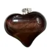 Colgante Corazón de Cristal Natural Corazón de Melocotón Moda Europea y Americana Collar Accesorios para Collares Exportación de Joyería para Ebay Amazon
