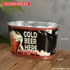 Balde de Gelo para Vinho Tinto Cerveja Bar KTV Balde de Gelo Doméstico de Piquenique Comercial Externo Balde de Armazenamento Grande Recipiente de Armazenamento