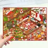 Adesivos de Paisagismo de Natal Retrô Adesivos de Paisagem Antiga em Miniatura Feriado DIY Livro Vermelho Pet Cross-Border Descompressão