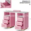 Mesa de Manicure Light Luxury, Bancada de Manicure Banhada a Ouro, Aspirador de Pó de Alta Potência, Mesa e Cadeira de Manicure, Mesa de Manicure em Mármore Sintético