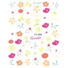 Pegatinas de Arte para Uñas Flores Lindas Pequeñas Frescas Estilo ins Dulces Frescas Relieve Estéreo Frances Primavera Chica Corazón