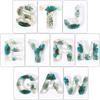 Nueva Resina DIY Transparente Flores Secas de Plantas Accesorios de Letras Inglesas Flores Secas Navidad San Valentín Accesorios de Regalo