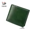 Carteras de Cuero Genuino Estilo Japonés y Coreano para Hombres y Mujeres al por Mayor, Nuevos Modelos Transfronterizos con Múltiples Ranuras para Tarjetas, Llavero, Billetera para Monedas y Cartera